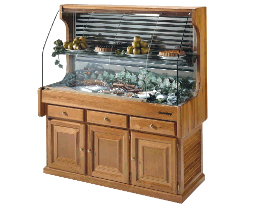 Vitrina Refrigerada Pescado Madera